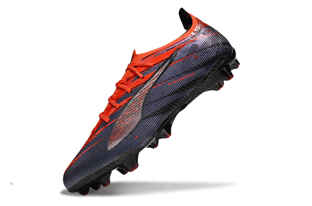 Chuteira Puma Ultra 5 Carbon FG - Cinza/Laranja