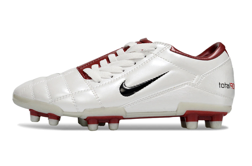 Chuteira Nike Total 90 Campo - Branco/Vermelho