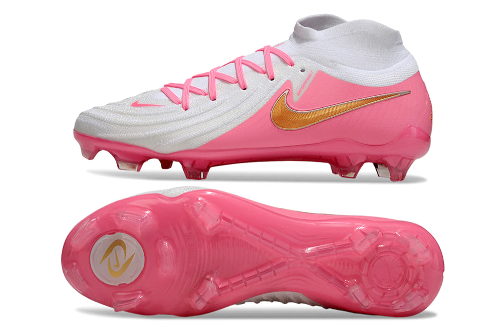 Chuteira Nike Phantom Luna 2 Elite Campo FG - Branco/Rosa