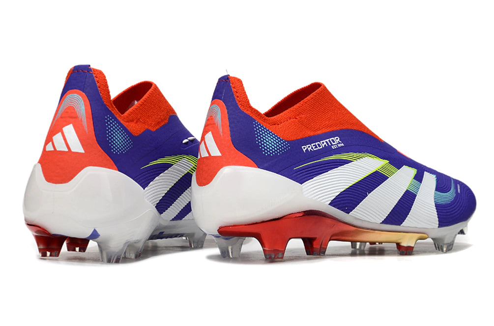 Chuteira Adidas Predator Elite 25 Laceless Campo - Azul/Branco