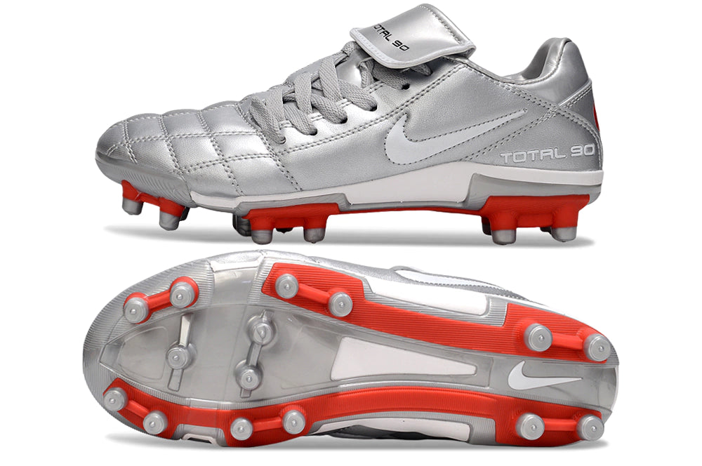 Chuteira Nike Total 90 Campo - Prata