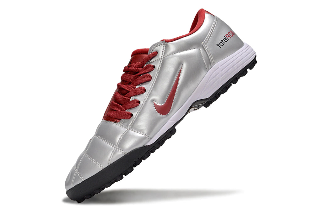 Chuteira Nike Total 90 Society - Prata/Vermelho