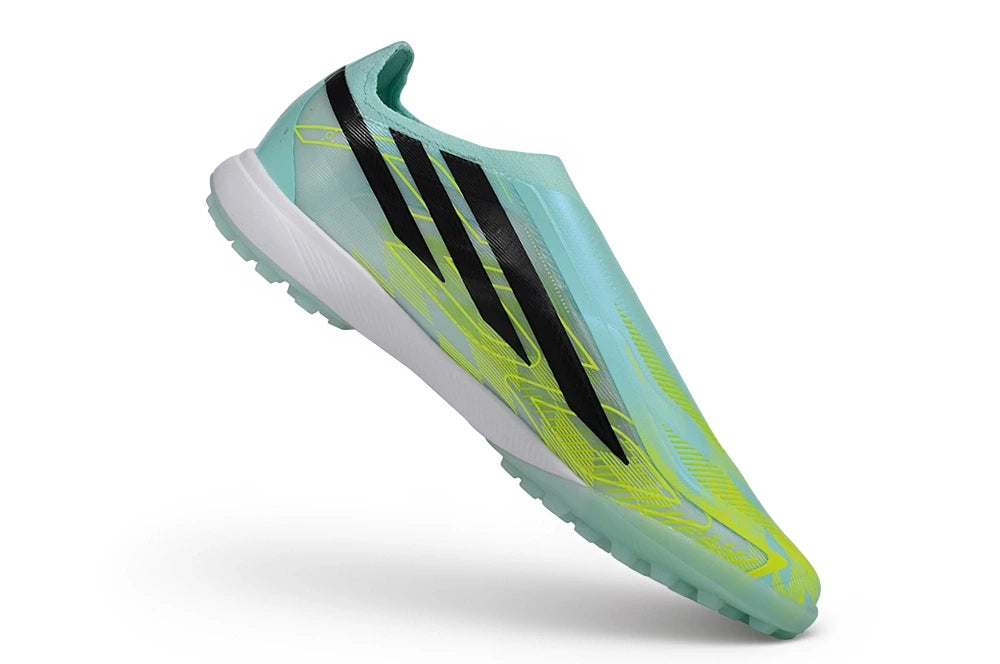 Chuteira Adidas F50 Hyperfast Laceless TF - Verde