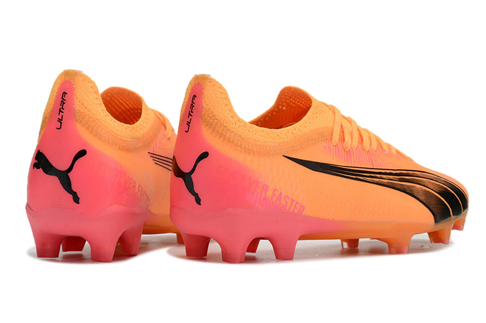 Chuteira Puma Ultra Ultimate Campo FG - Laranja/Preto