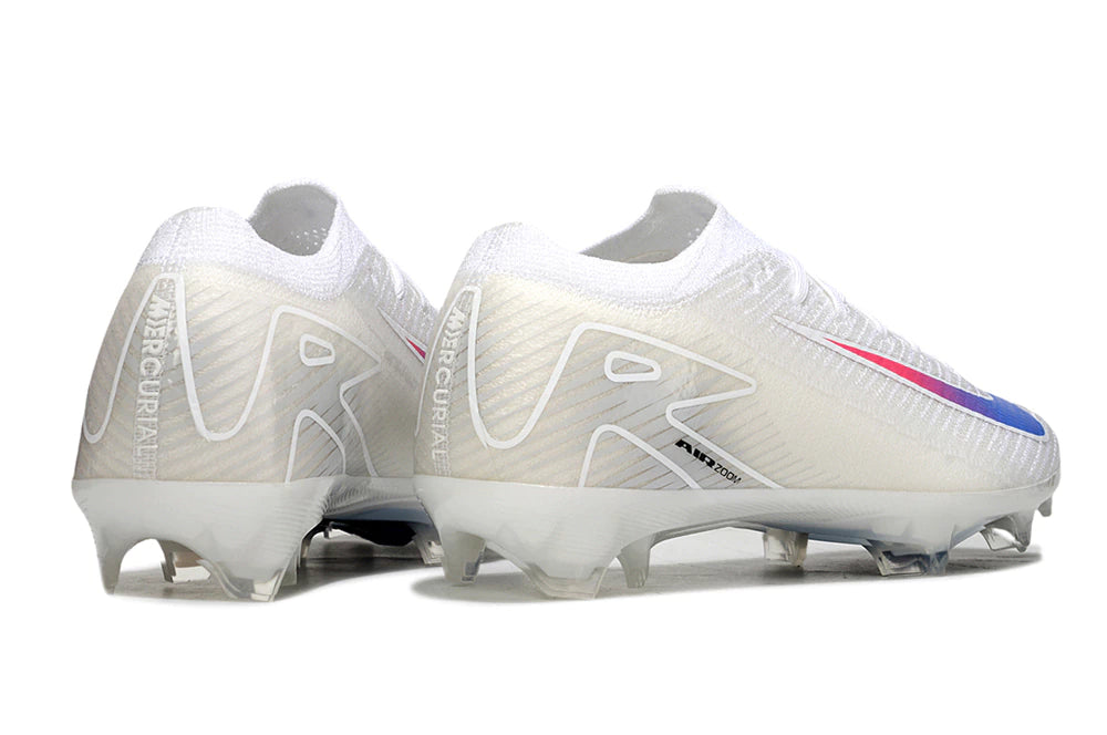 Chuteira Nike Air Zoom Mercurial Vapor 16 Elite FG - Branco/Azul