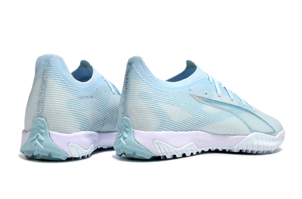 Chuteira Puma Ultra 5 Pro Cage Society - Branco/Azul