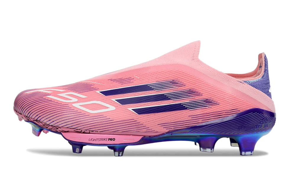 Chuteira Adidas F50+ Elite Campo - Rosa