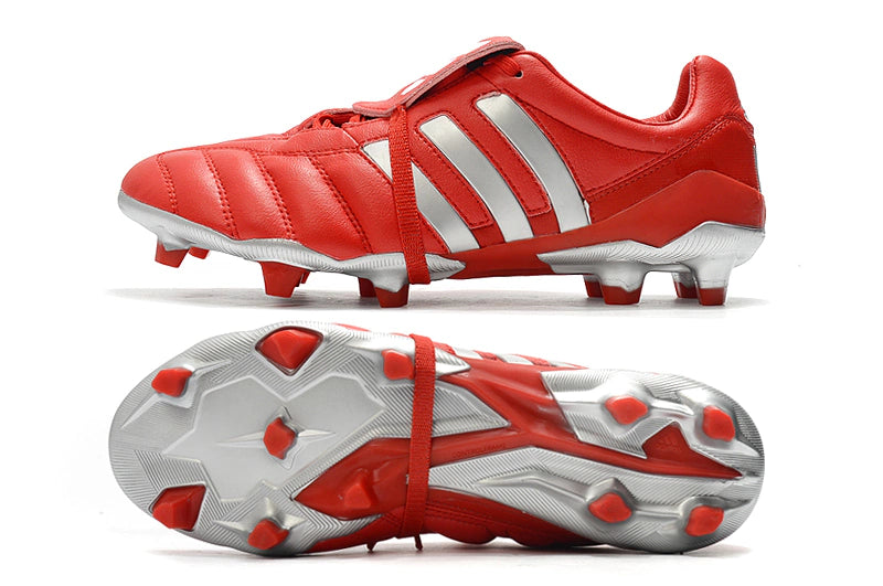 Chuteira Adidas Predator Mania FG - Vermelho/Branco