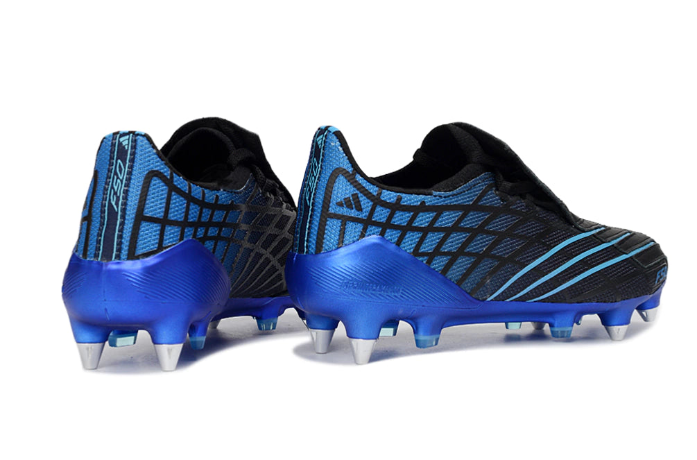 Chuteira Adidas F50 Spider SG - Preto/Azul