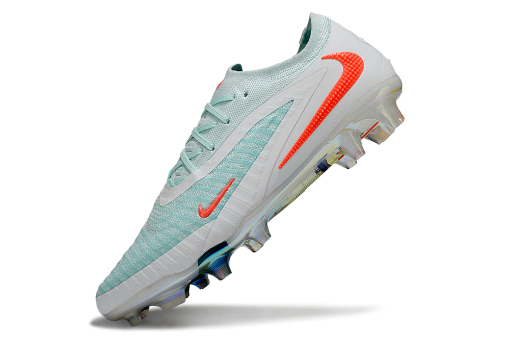 Chuteira Campo NIKE Phantom 6 Elite FG - Azul/Branco