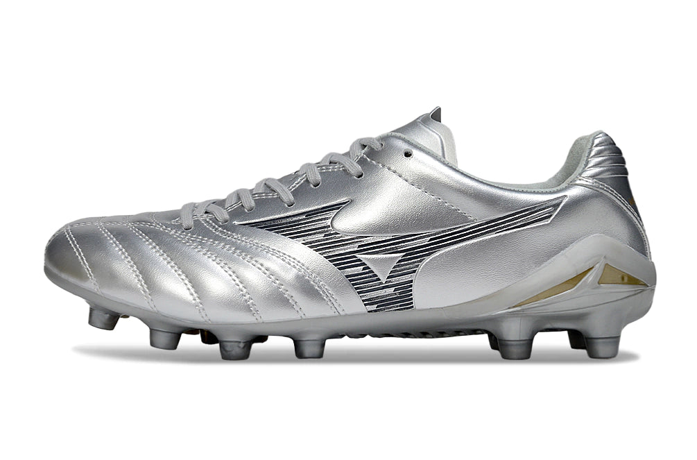 Chuteira Mizuno Morelia Neo 4 Campo - Prata
