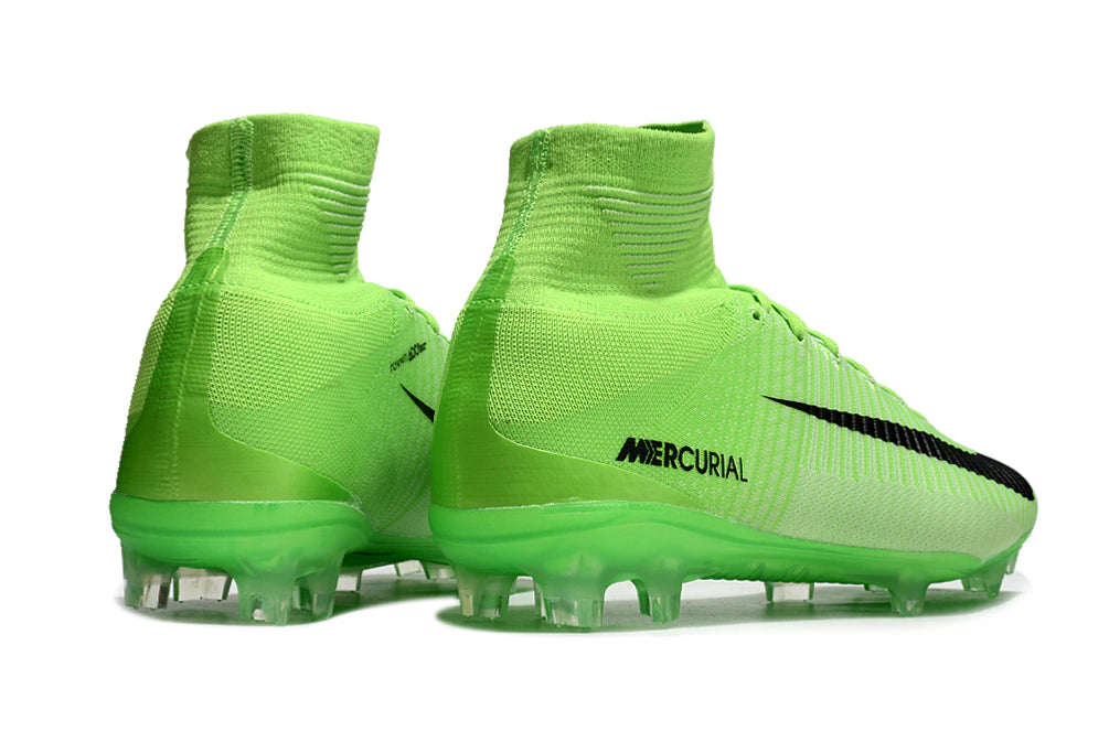 Chuteira Nike Mercurial Superfly 5 Elite Campo - Verde/Preto