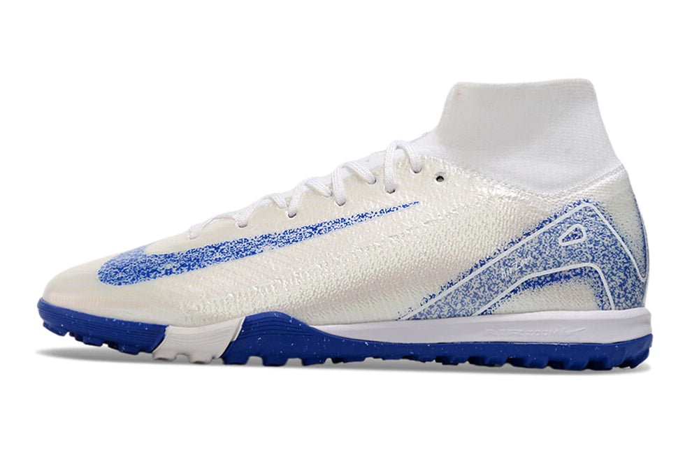Chuteira Nike Mercurial Superfly 10 Elite Society - Branco/Azul