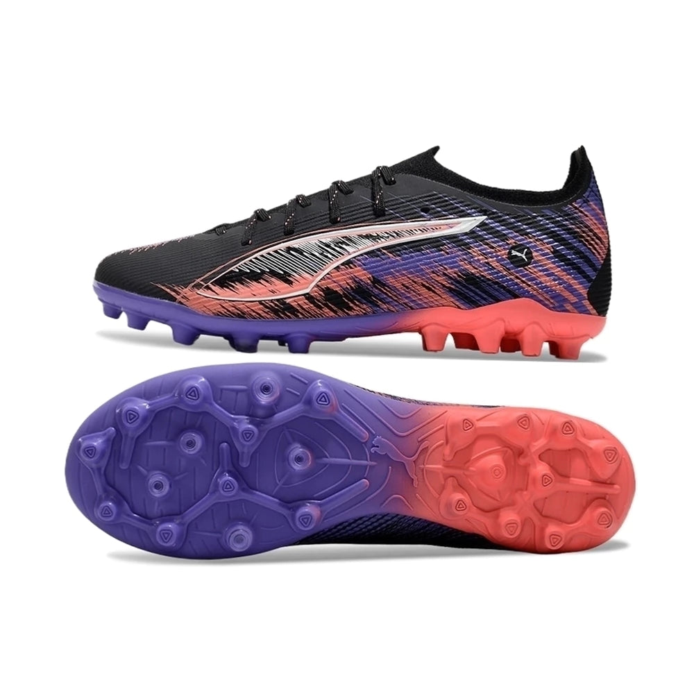 Chuteira Puma Ultra 5 Ultimate MG - Preto/Roxo/Rosa