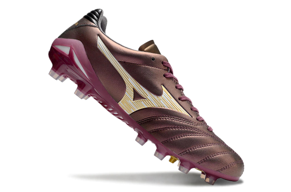 Chuteira Mizuno Morelia Neo 4 Campo - Vermelho/Laranja