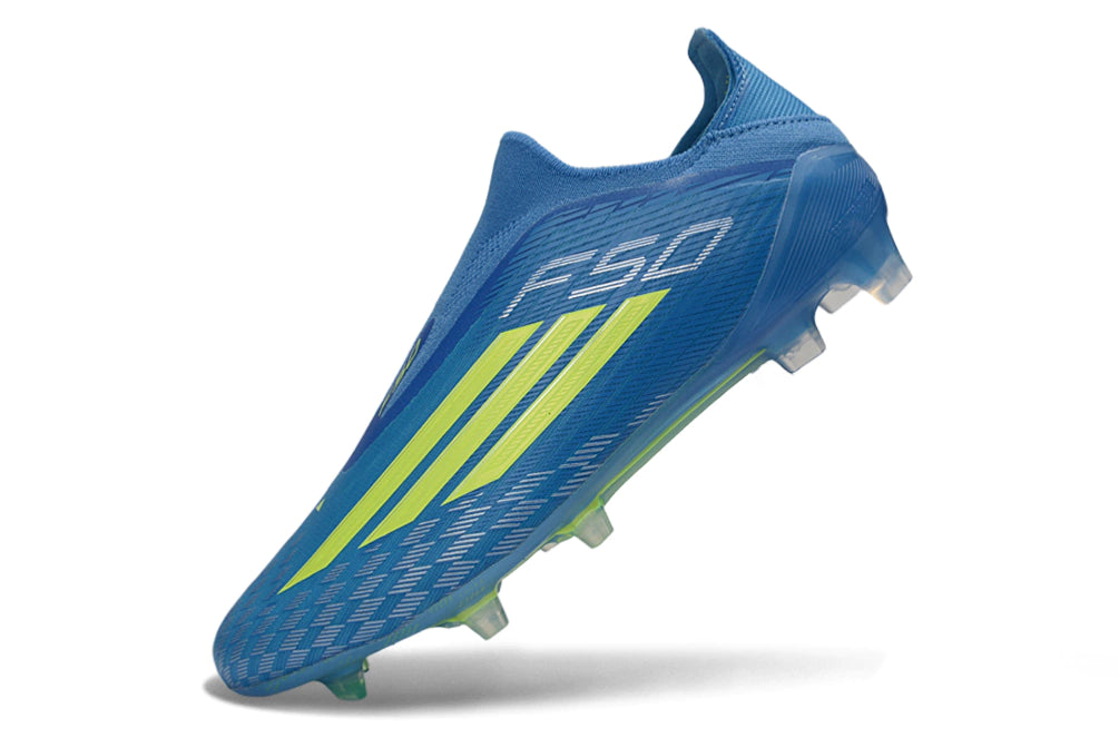 Chuteira Adidas F50 X Laceless Campo - Azul