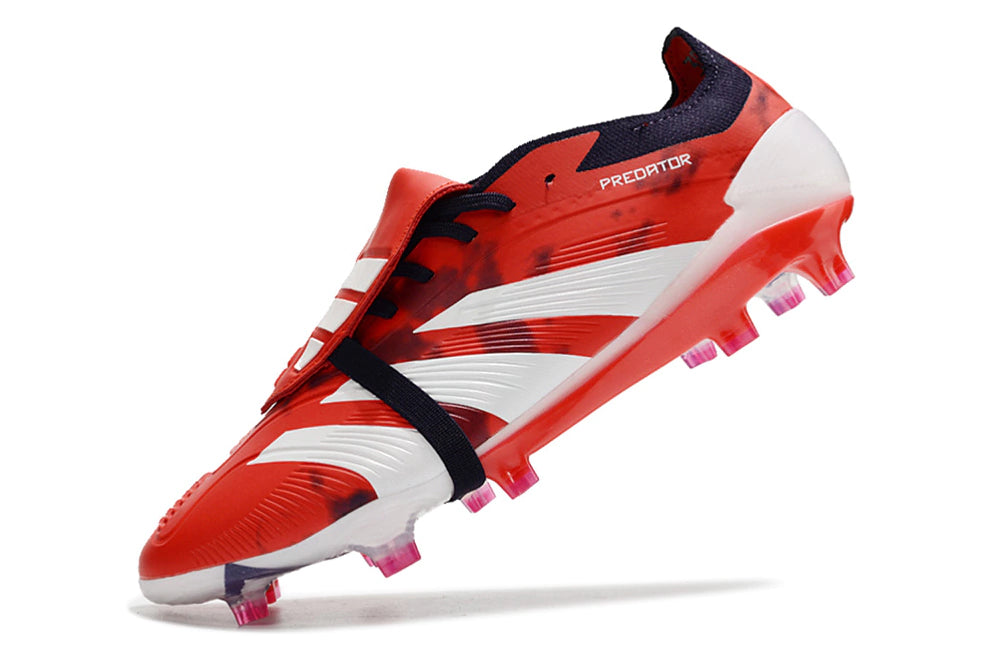 Chuteira Adidas Predstrike Elite Campo - Vermelho/Branco + Brinde