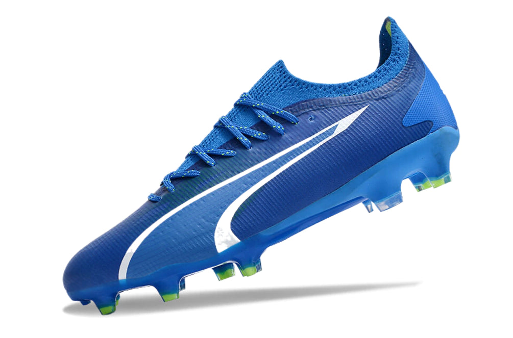 Chuteira Puma Ultra Ultimate Campo FG - Azul/Branco