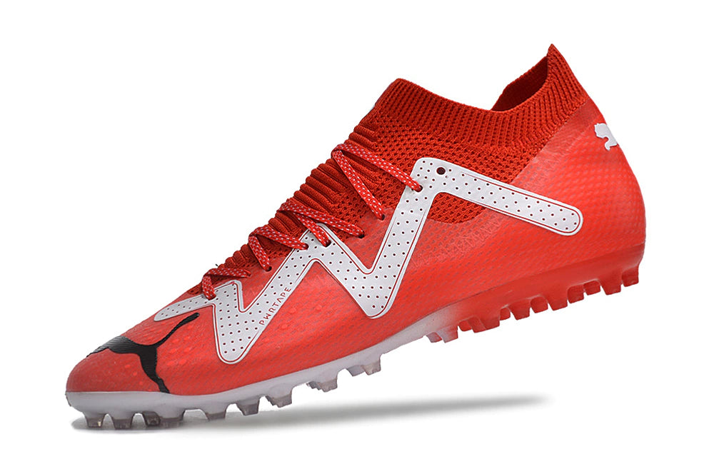 Chuteira Puma Future Ultimate MG - Vermelho/Branco