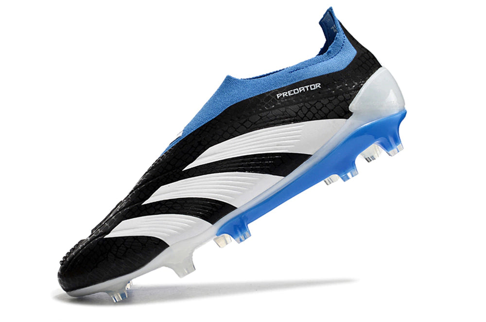 Chuteira Adidas Predstrike Elite Laceless Campo - Preto/Azul