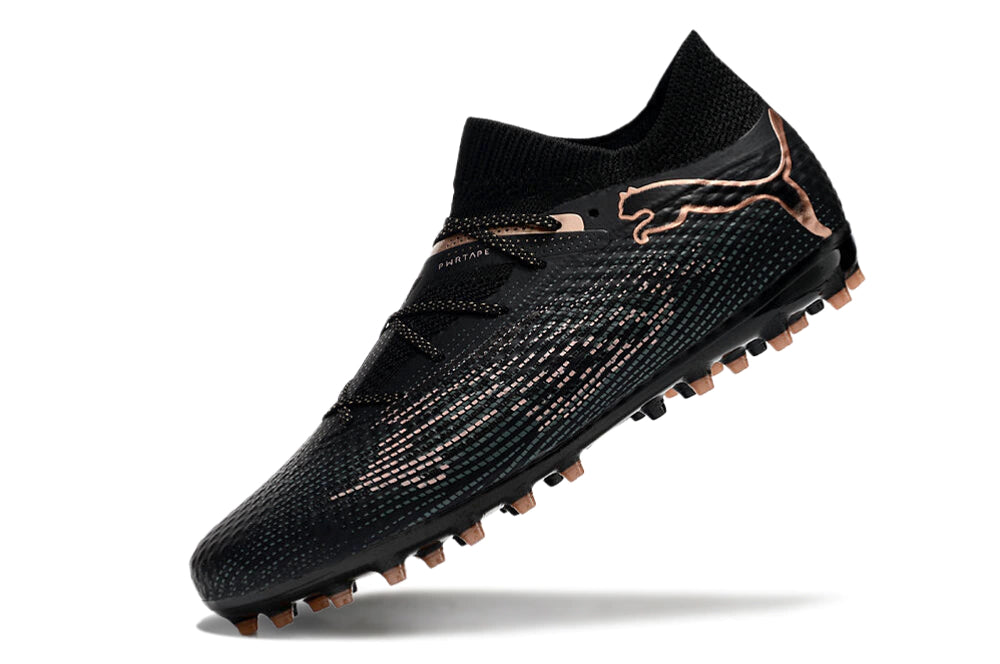 Chuteira Puma Future 7 Match MG - Preto/Rose