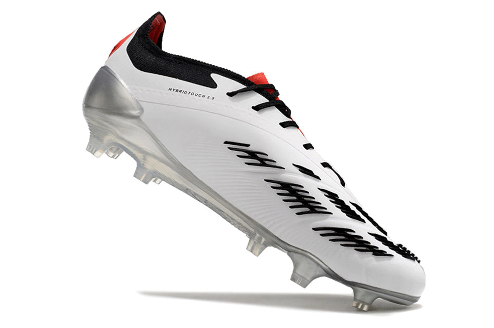 Chuteira Adidas Predator Elite Campo FG - Branco/Preto
