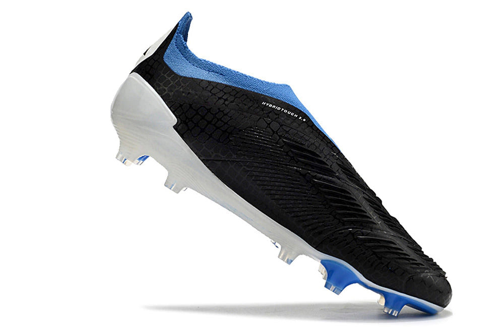 Chuteira Adidas Predstrike Elite Laceless Campo - Preto/Azul
