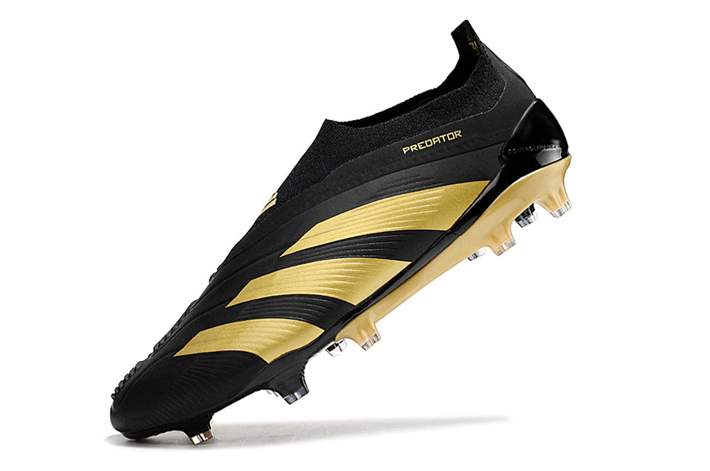 Chuteira Adidas Predstrike Elite Laceless Campo - Preto/Dourado