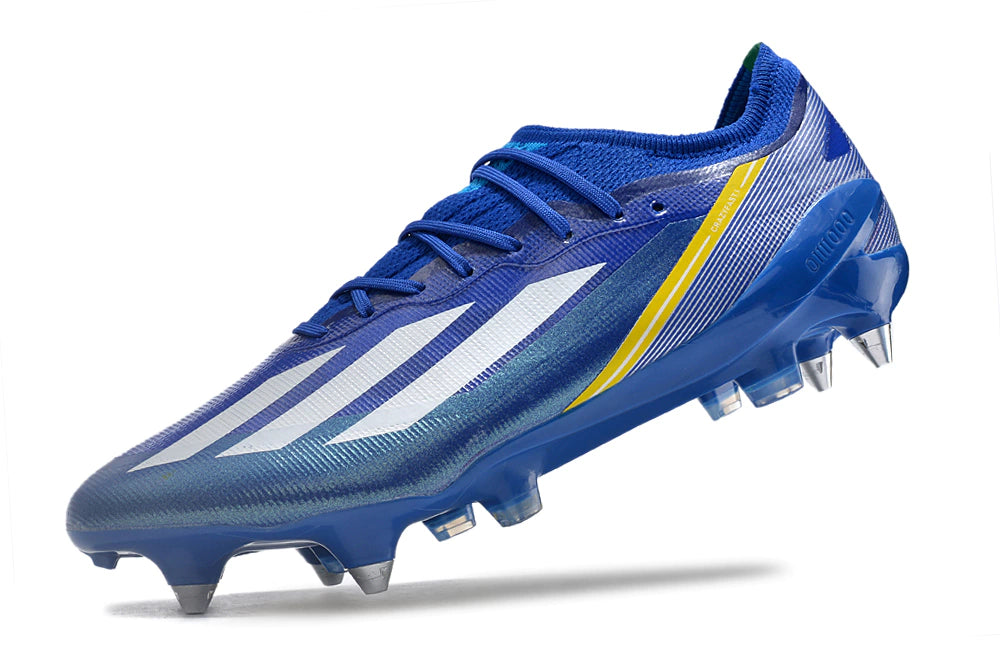 Chuteira Adidas X CrazyFast.1 SG - Azul/Branco