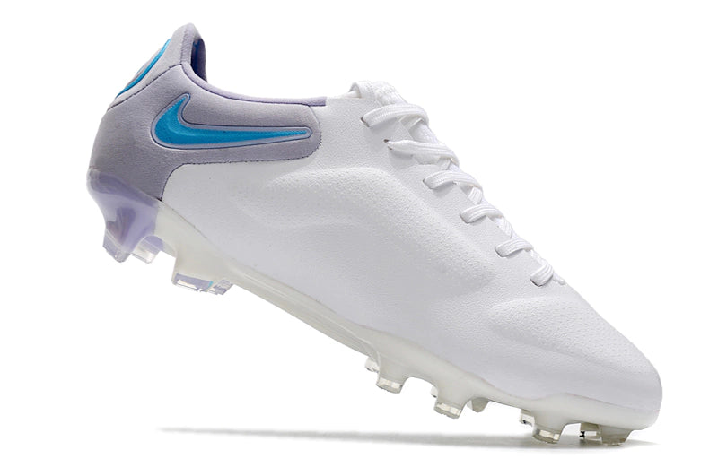 Chuteira Nike Tiempo Legend 9 Elite FG - Branco/Azul