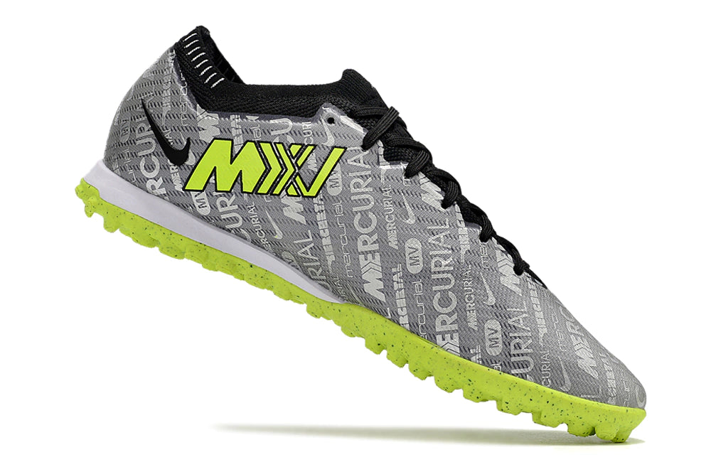 Chuteira Nike Mercurial Vapor 15 Elite Society - Prata/Verde