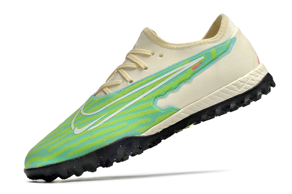 Chuteira Nike Phantom GX Pro Society TF - Bege/Verde