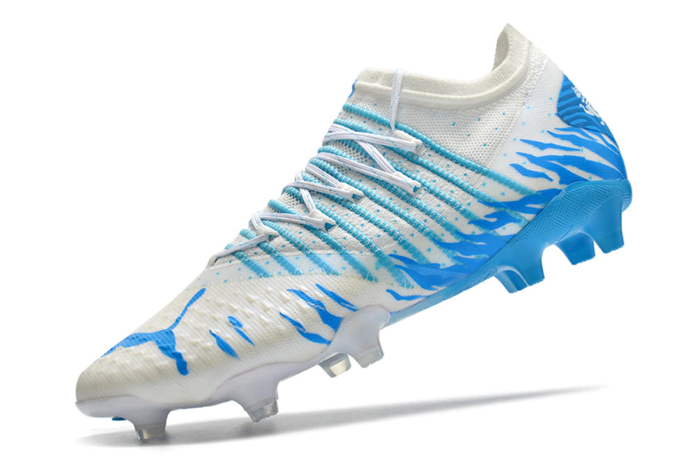 Chuteira Puma Future Z 1.4 Campo FG/AG - Branco/Azul