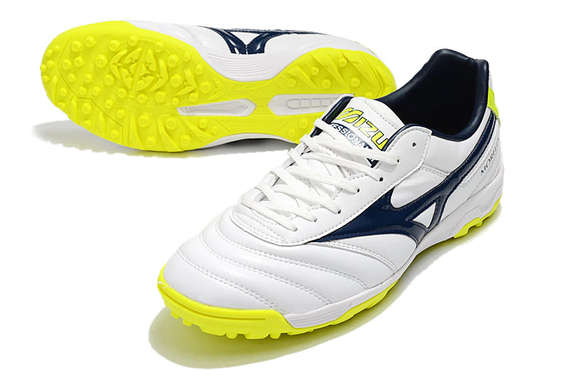 Chuteira Mizuno Morelia Neo 2 Society - Branco/Amarelo