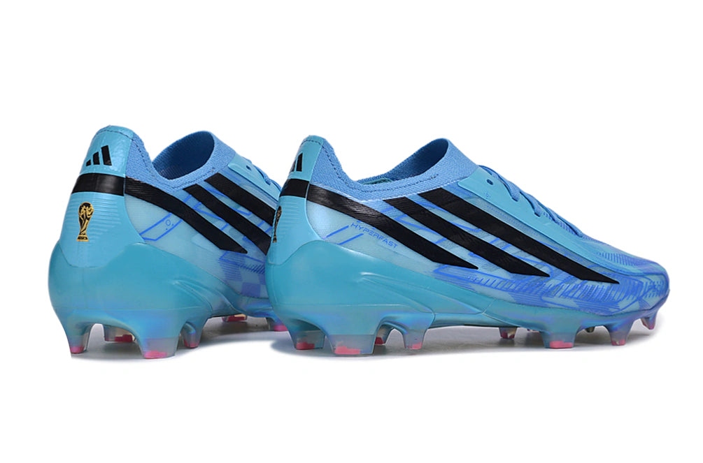 Chuteira Adidas F50 Hyperfast Eltie FG - Azul