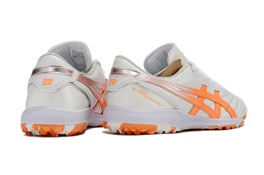 Chuteira Asics Japan Society - Branco/Laranja/Prata