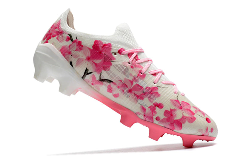 Chuteira Puma Ultra 1.3 Campo FG - Branco/Rosa