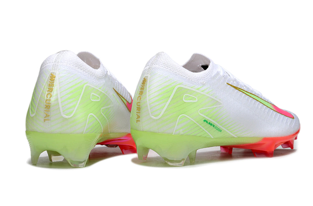 Chuteira Nike Air Zoom Mercurial Vapor 16 Elite FG - Branco/Rosa