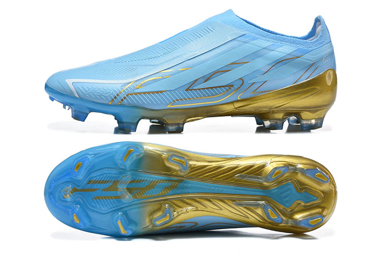 Chuteira Adidas F50 Hyperfast Laceless FG - Azul