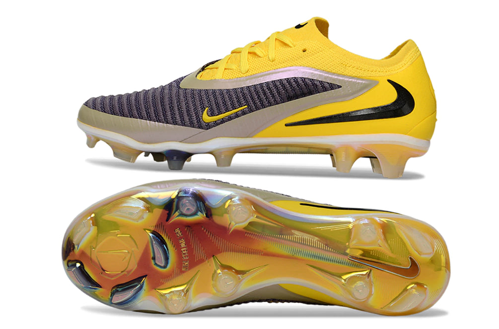 Chuteira Campo NIKE Phantom 6 Elite FG - Amarelo/Preto