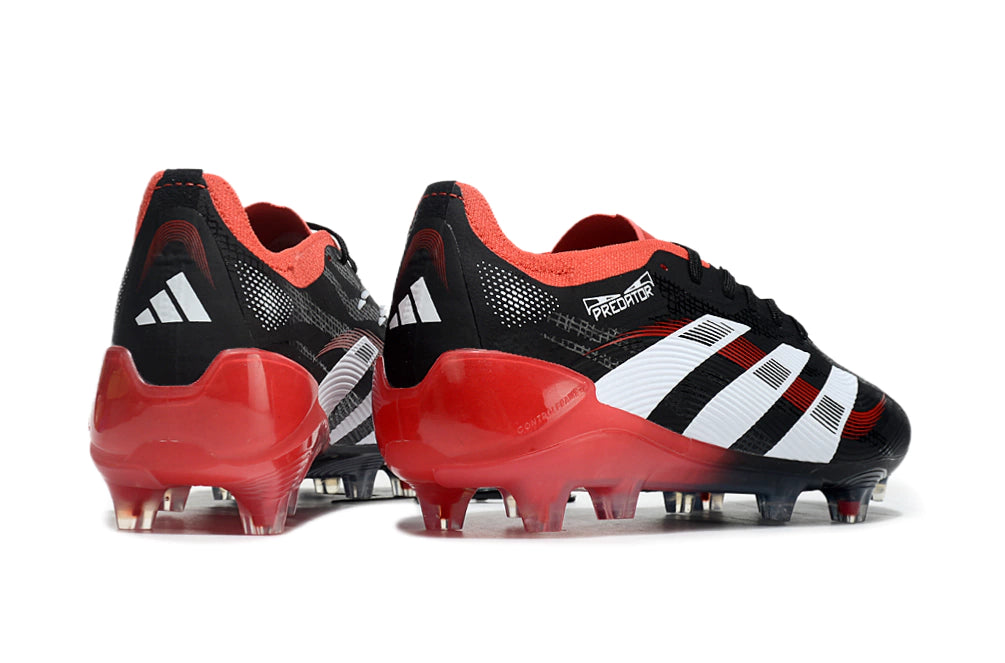 Chuteira Adidas Predator Elite 25 Campo FG - Preto/Vermelho