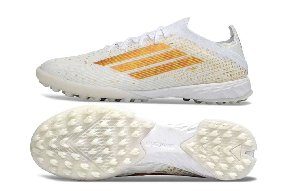 Chuteira Adidas X F50 Pro Society - Branco/Dourado