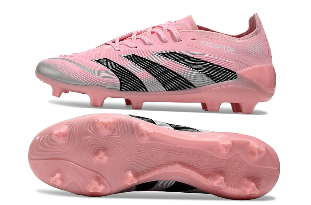 Chuteira Adidas Predator Elite 25 Campo FG - Preto/Rosa