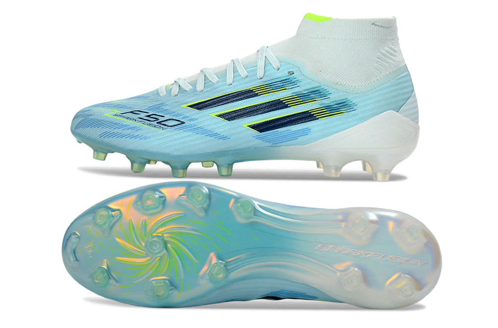 Chuteira Adidas F50 Elite Mid Campo - Azul
