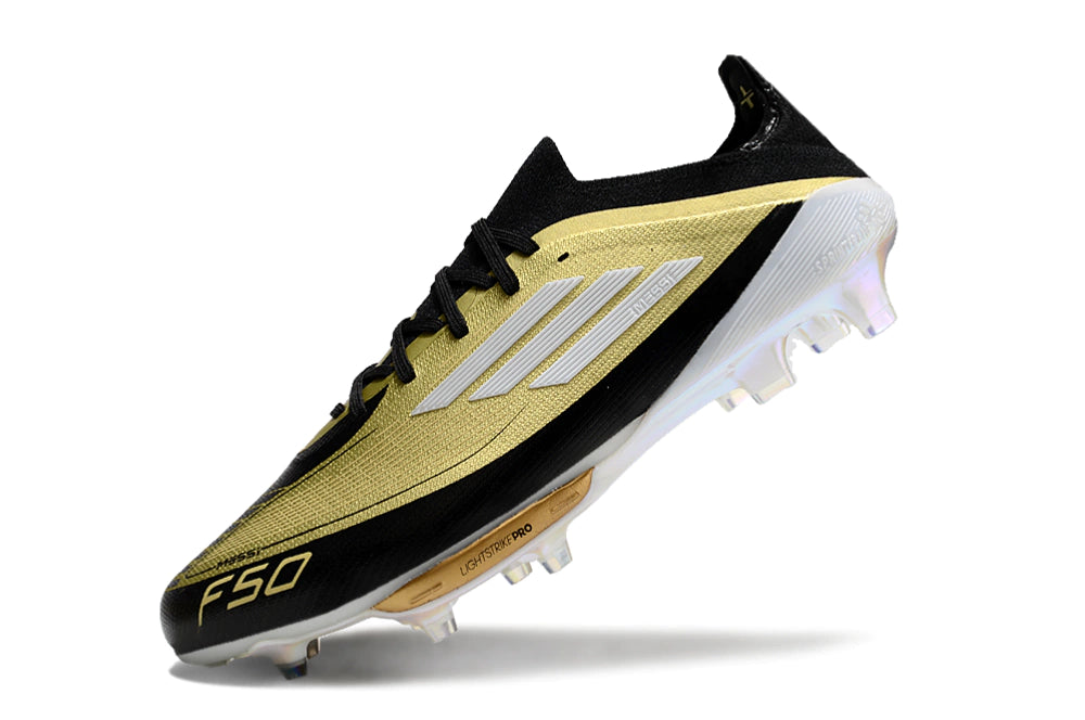 Chuteira Adidas F50.1 Elite Campo - Preto/Dourado