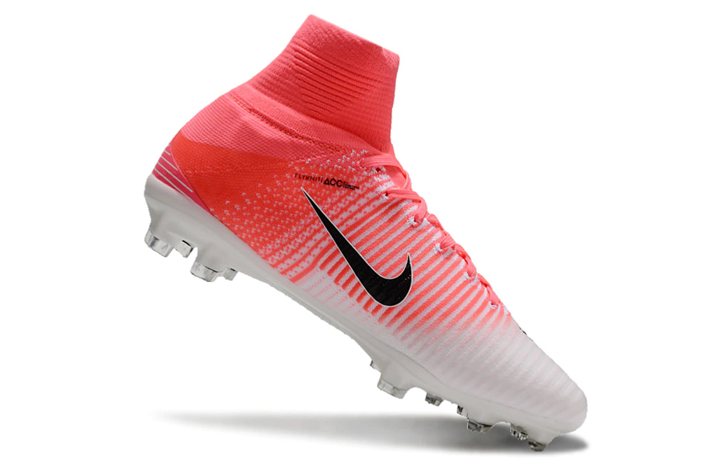 Chuteira Nike Mercurial Superfly 5 Elite Campo - Rosa/Branco