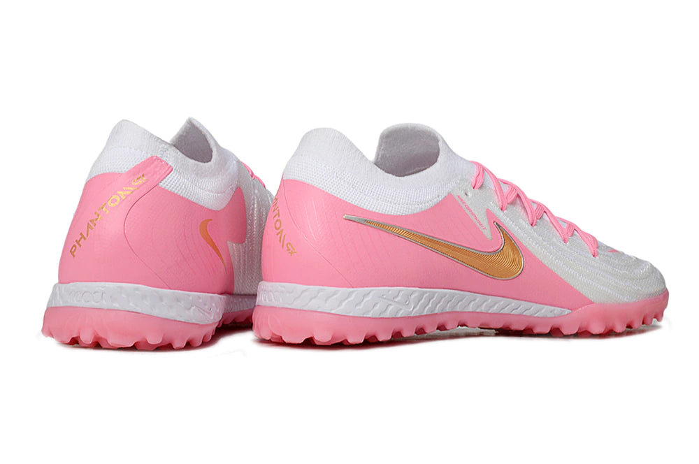Chuteira Nike Phantom GX 2 Elite Society TF - Branco/Rosa