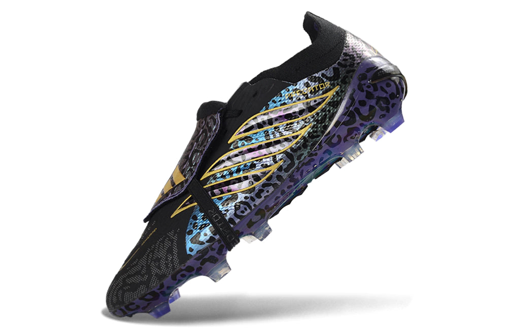Chuteira Adidas Predator Tongue 26 Elite FG - Preto/Roxo