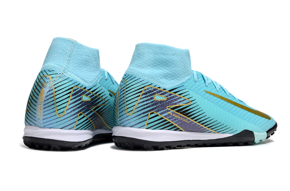 Chuteira Nike Mercurial Superfly 10 Elite Society - Azul/Dourado