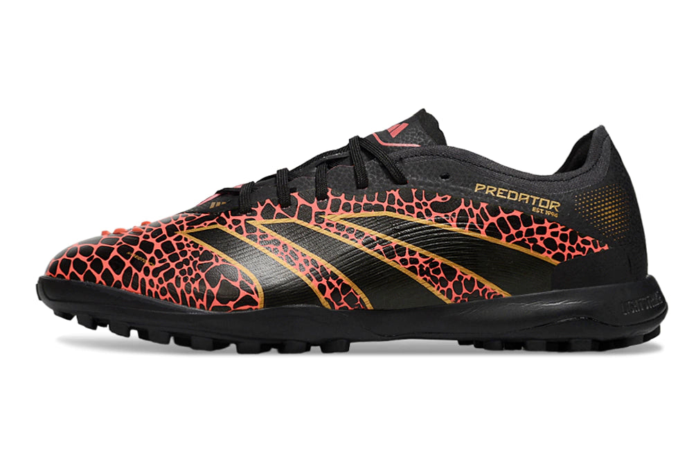 Chuteira Adidas Predator 25 Elite Society - Preto/Vermelho